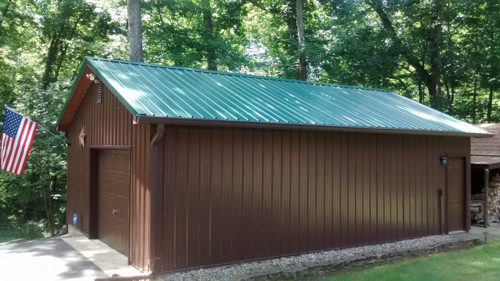 building an aluminum shed Finney and Sons Construction project